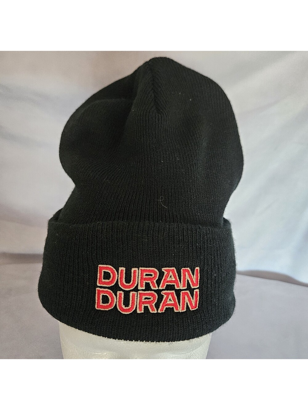 DURAN DURAN Band Beanie Cap Toque Acrylic One Size Black Knit Winter Hat